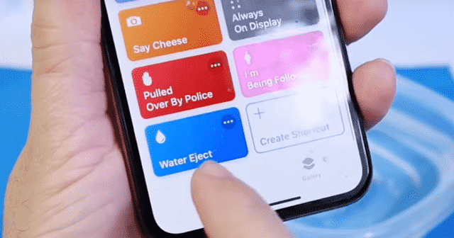 Water Eject Siri Shortcut