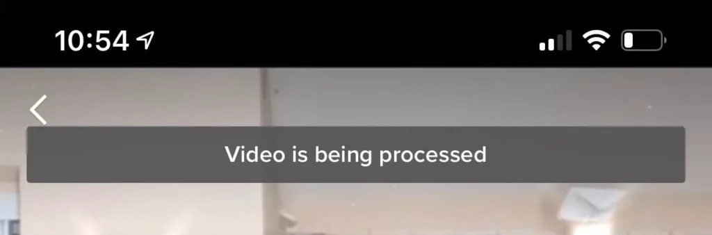 Video is Being Processed TikTok 