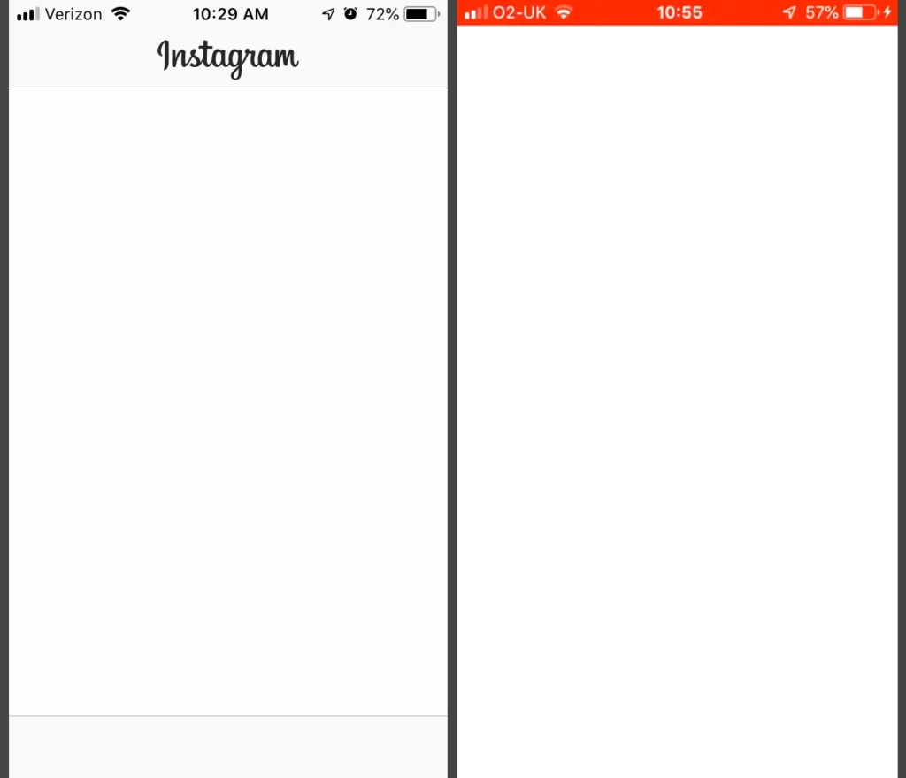 Instagram White Screen