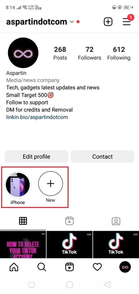 How to Add an Instagram Highlight Without a Name