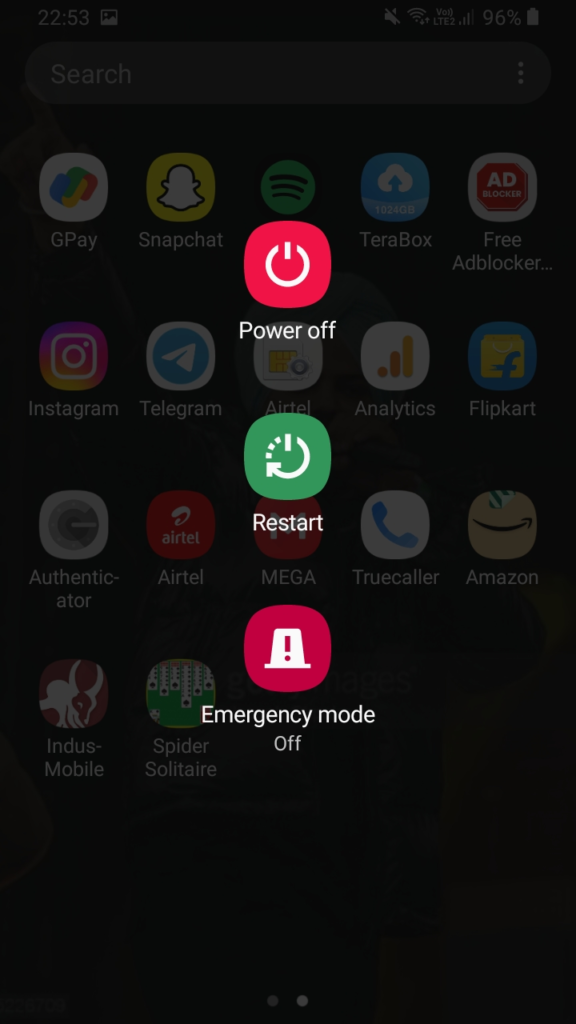 restart phone
