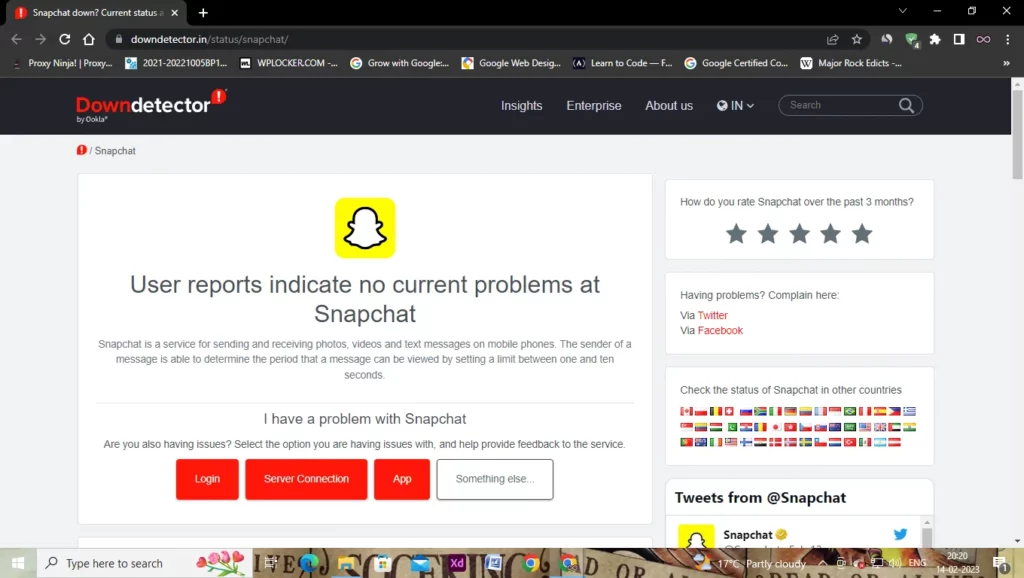 Downdetector Snapchat