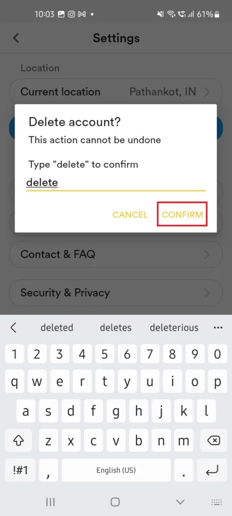 How to Delete Bumble Account