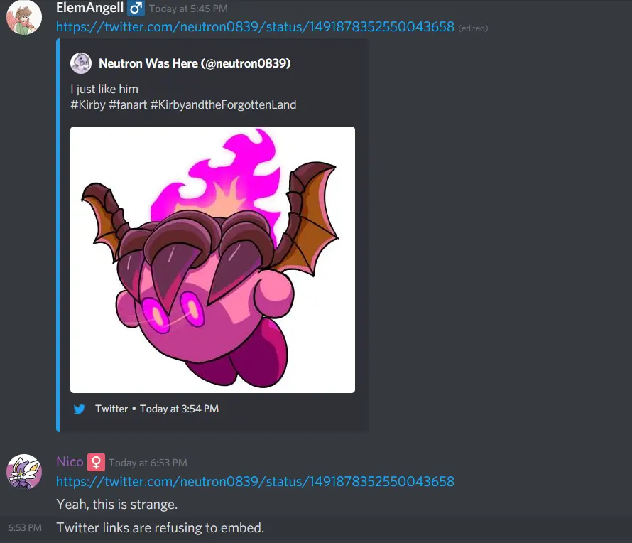 Twitter Links Not Embedding Discord