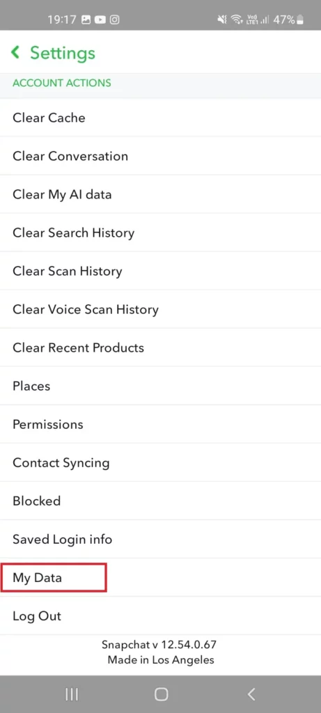 my data on snapchat
