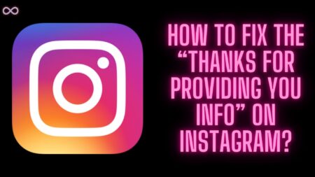 Thanks for Providing Your Info Instagram