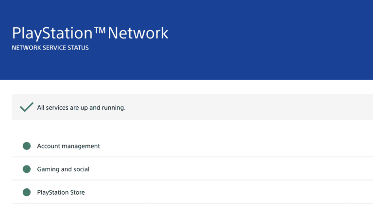 PS4 Server Status
