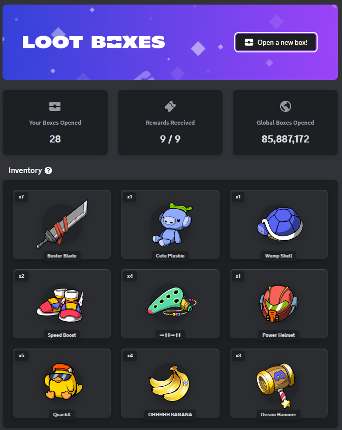 Discord Loot Boxes Not Showing
