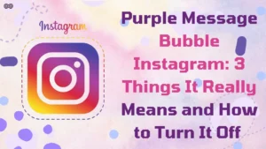 Purple Message Bubble Instagram