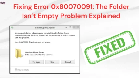 Error 0x80070091